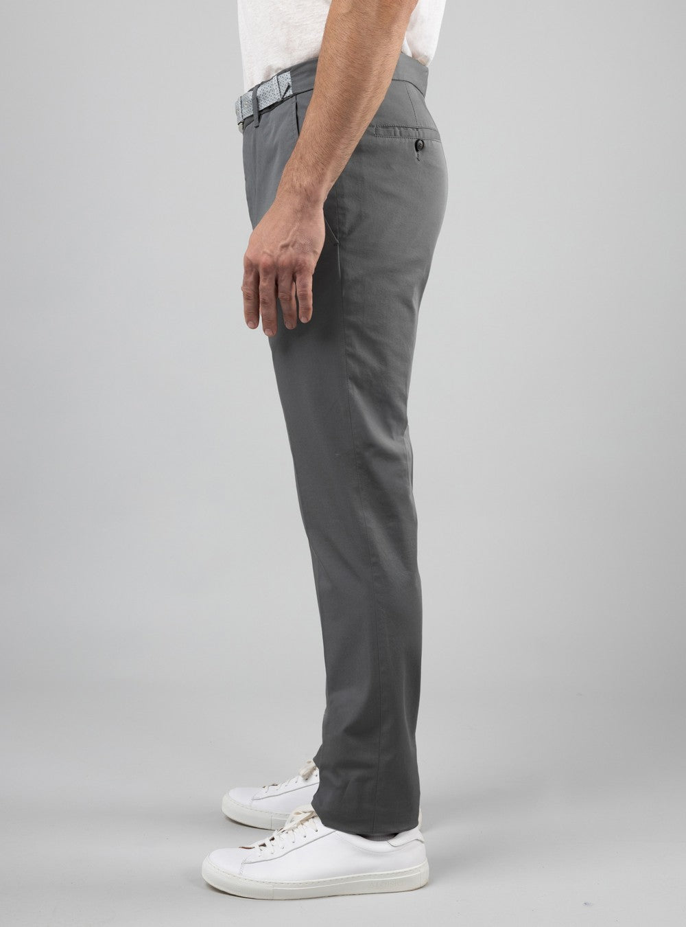 Helios Silk Belted Trousers, Lichen