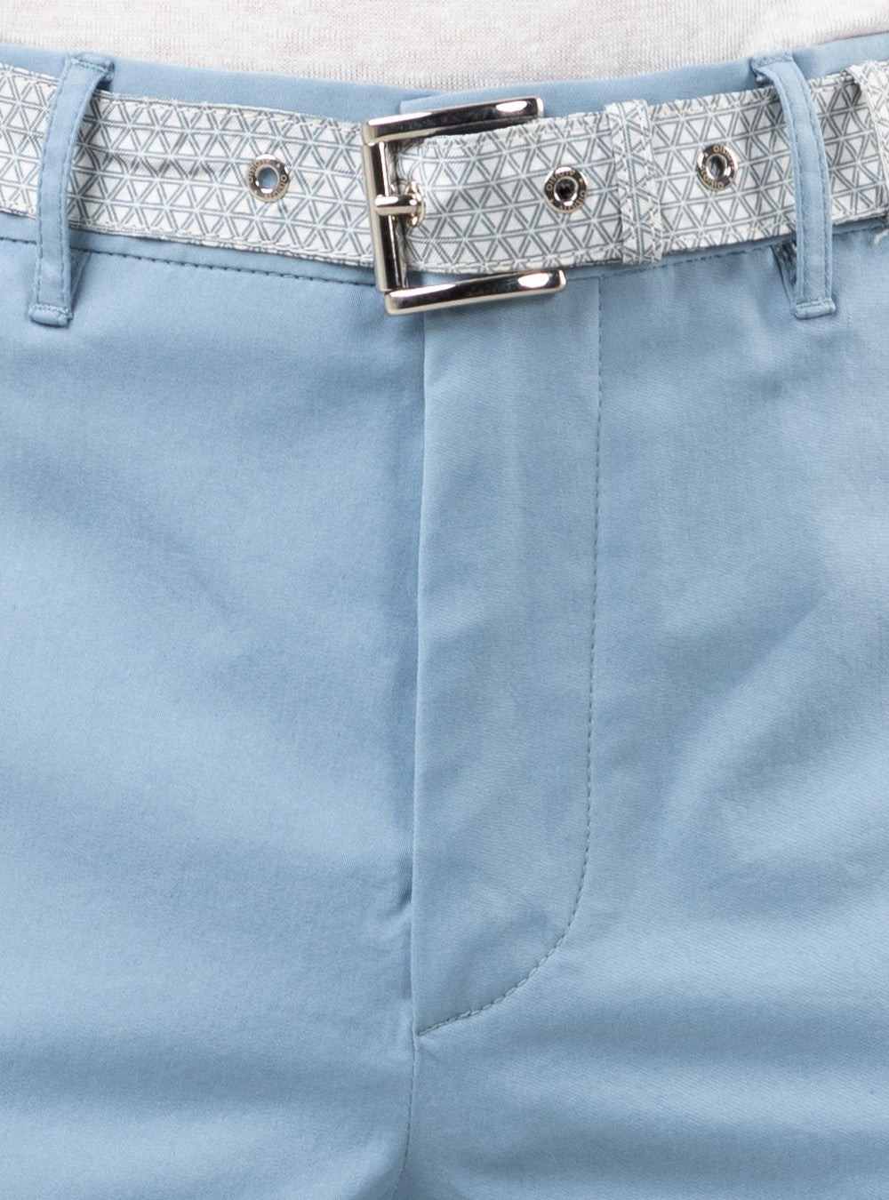 Helios Silk Belted Trousers, Baby Blue
