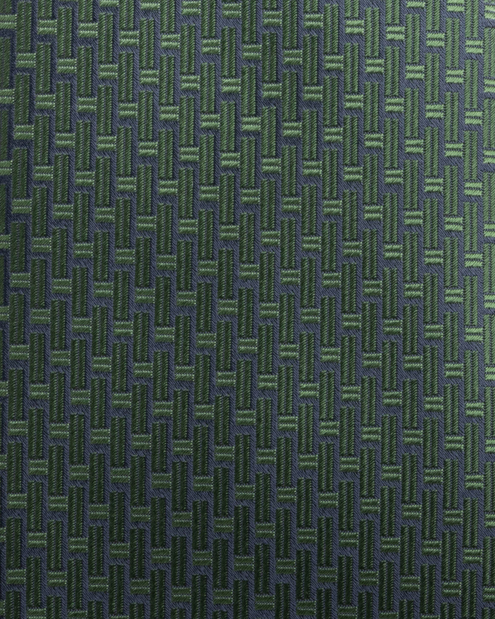 Nocturne 7-fold tie in silk, Bottle Green