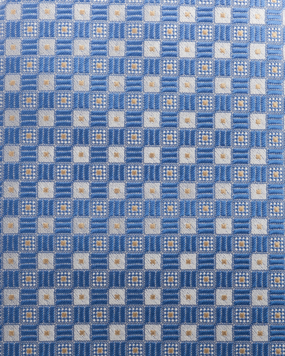 Nocturne 7-fold tie in silk, Azure Sky