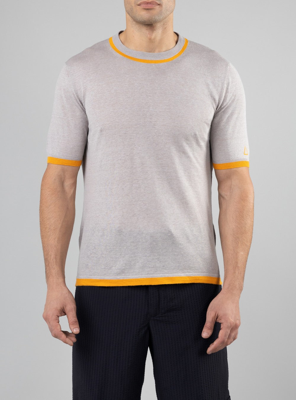 Proteus Lightweight T-Shirt in Cashmere/Linen/Silk, Sand