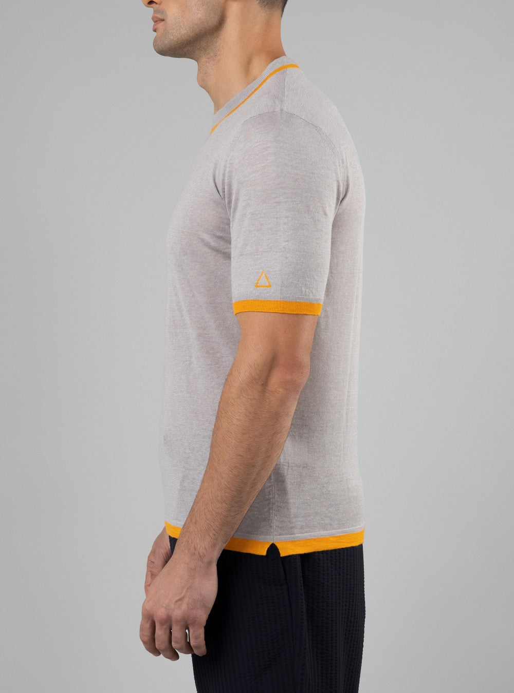 Proteus Lightweight T-Shirt in Cashmere/Linen/Silk, Sand