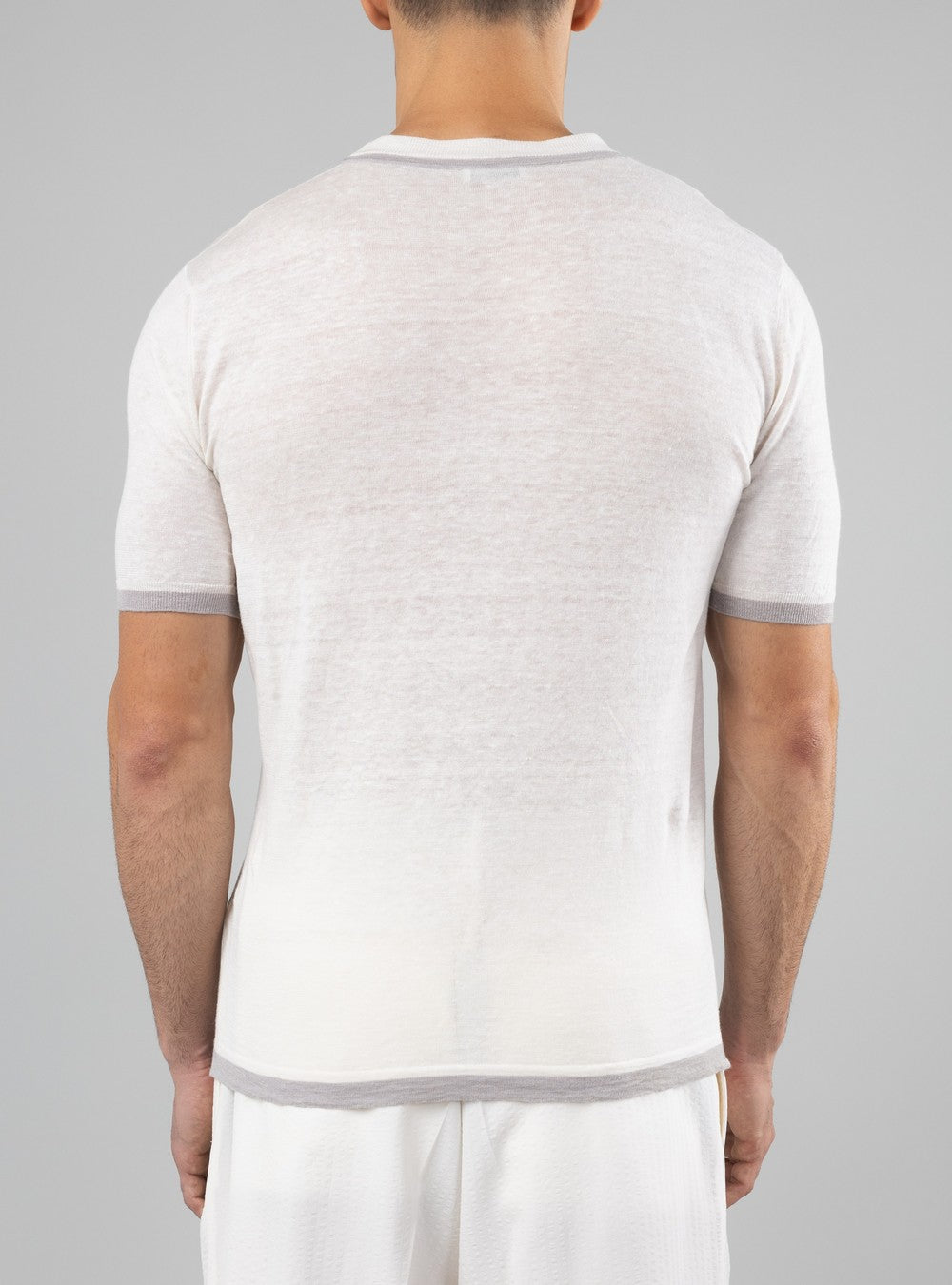 Proteus Lightweight T-Shirt in Cashmere/Linen/Silk, Lichen