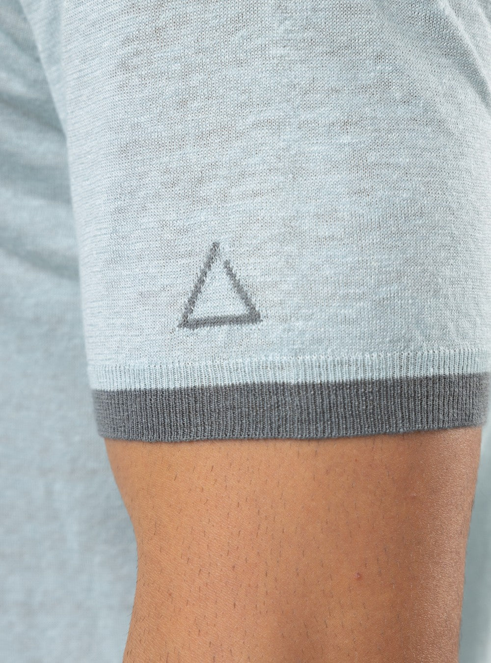 Proteus Lightweight T-Shirt in Cashmere/Linen/Silk, Aquamarine