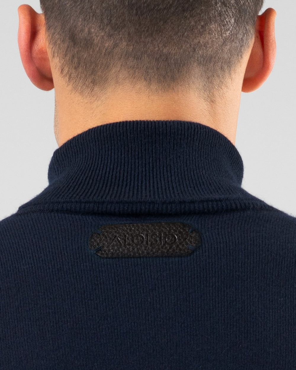 Aspen Cashmere Turtleneck Sweater, Dark Blue