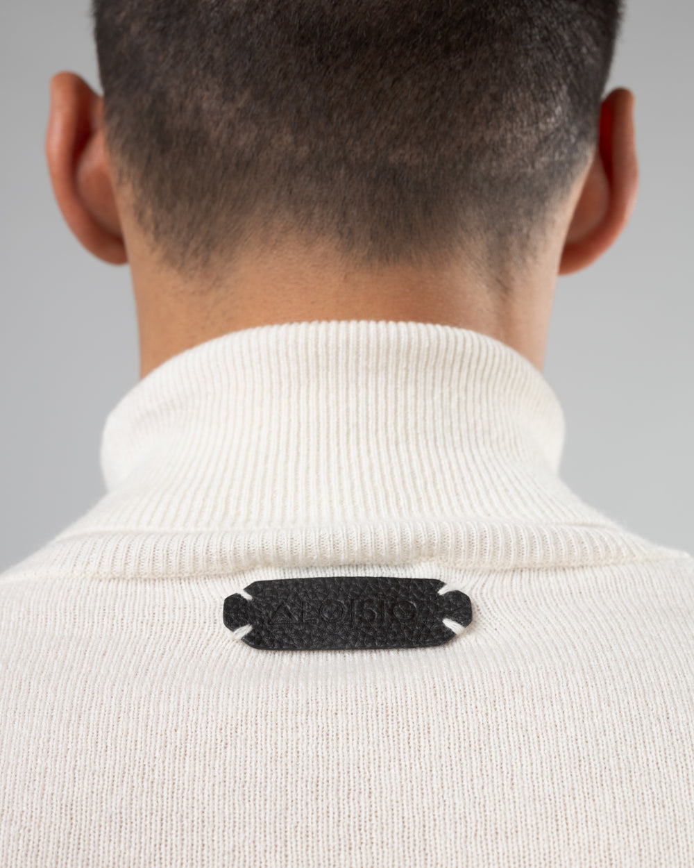 Aspen Cashmere Turtleneck Sweater, Chalk