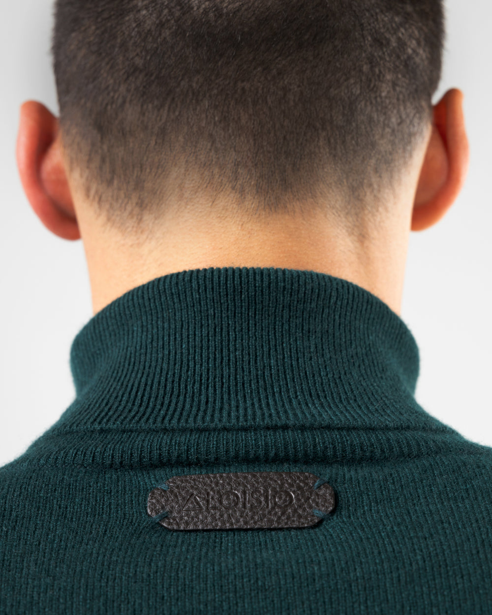 Aspen Cashmere Turtleneck Sweater, Emerald