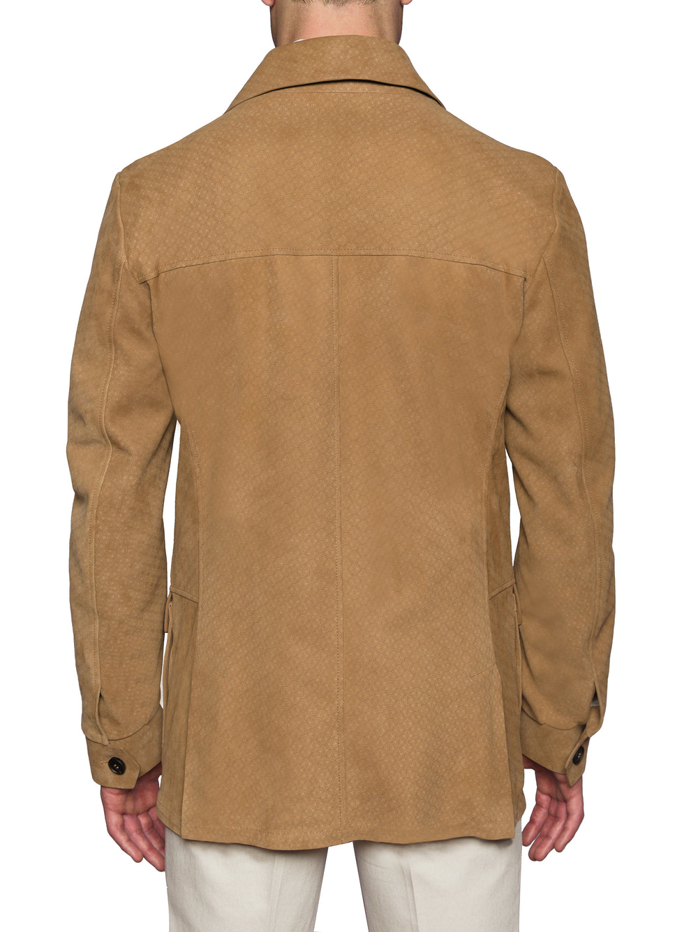 Dune Saharan Jacket in light baby lamb Suede