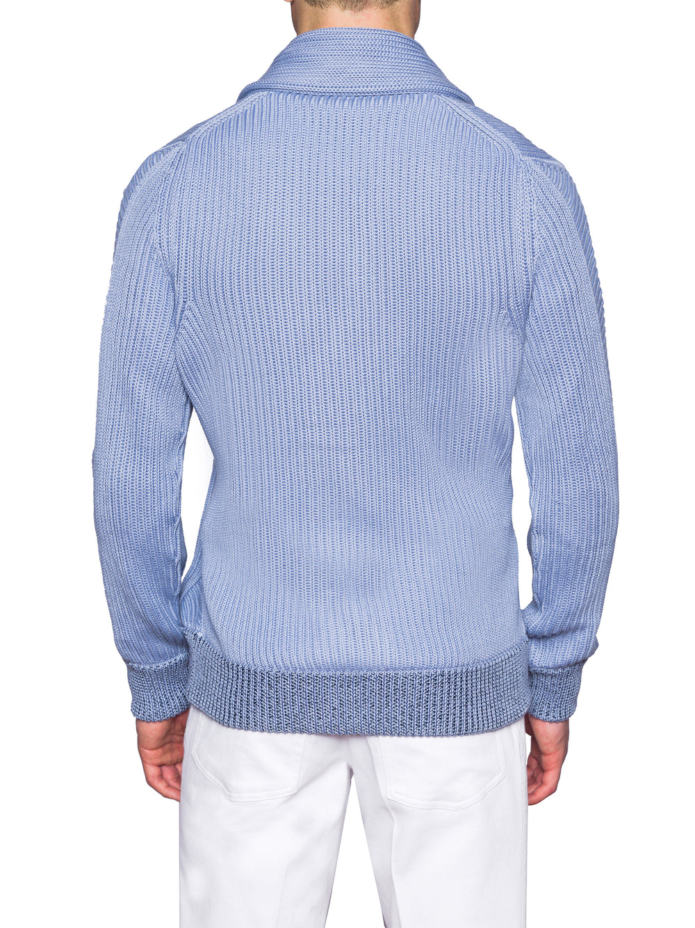 Cloud Fisherman Cardigan in Sea Island Cotton