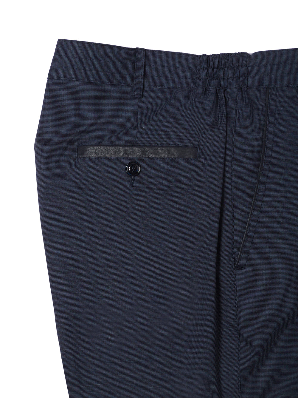 Wave Wool and Silk drawstring Trousers