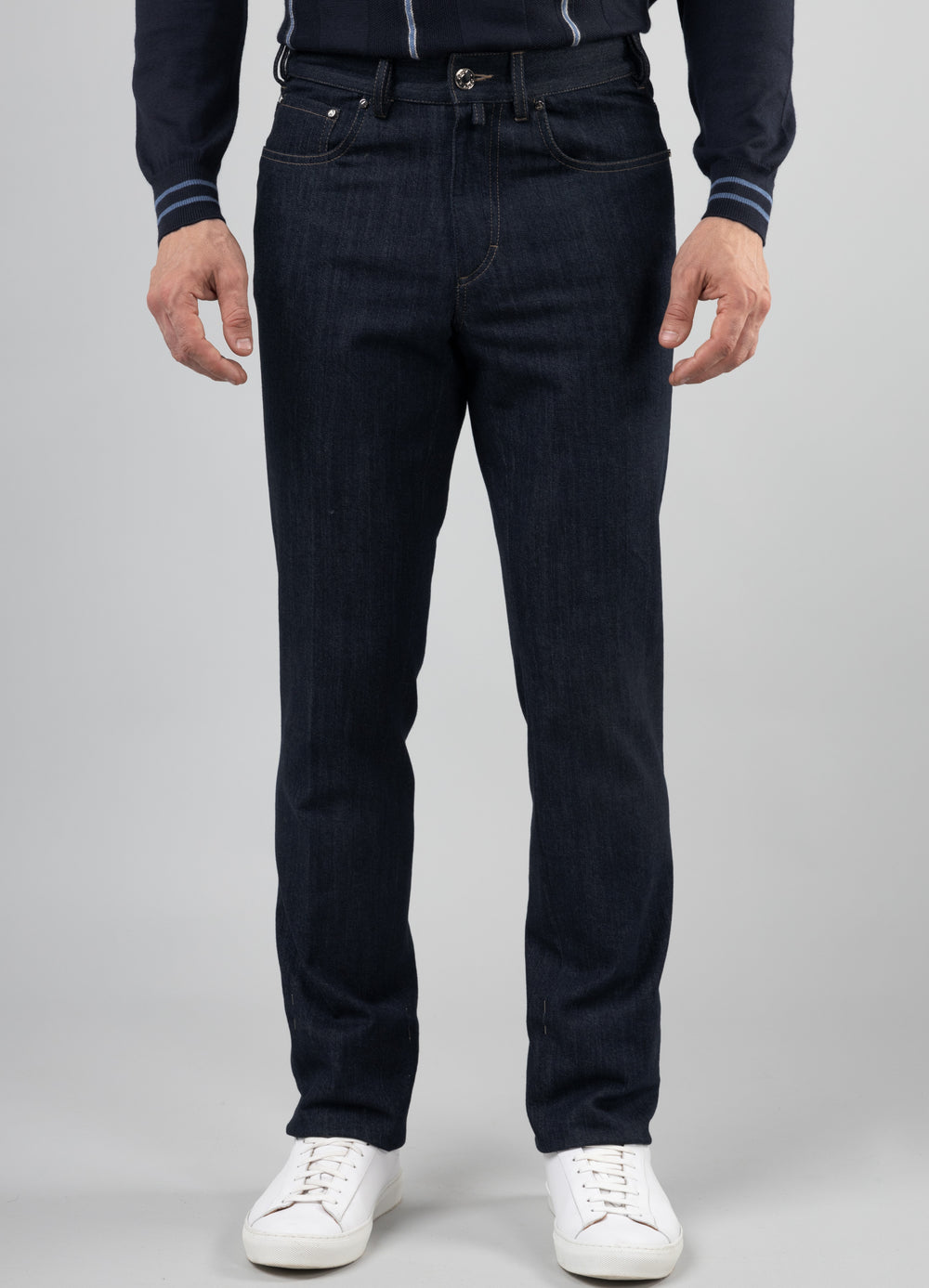 Cedar Five-pocket Cotton Trousers, Denim