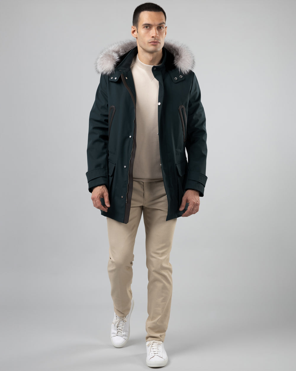 Courchevel Water-resistant Parka, Green