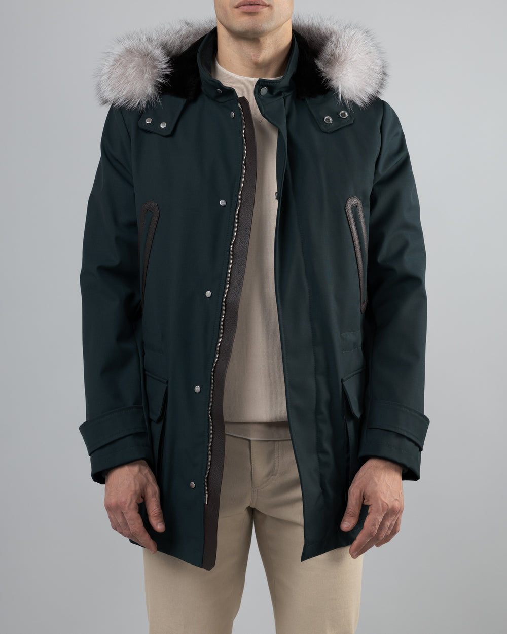 Courchevel Water-resistant Parka, Verde