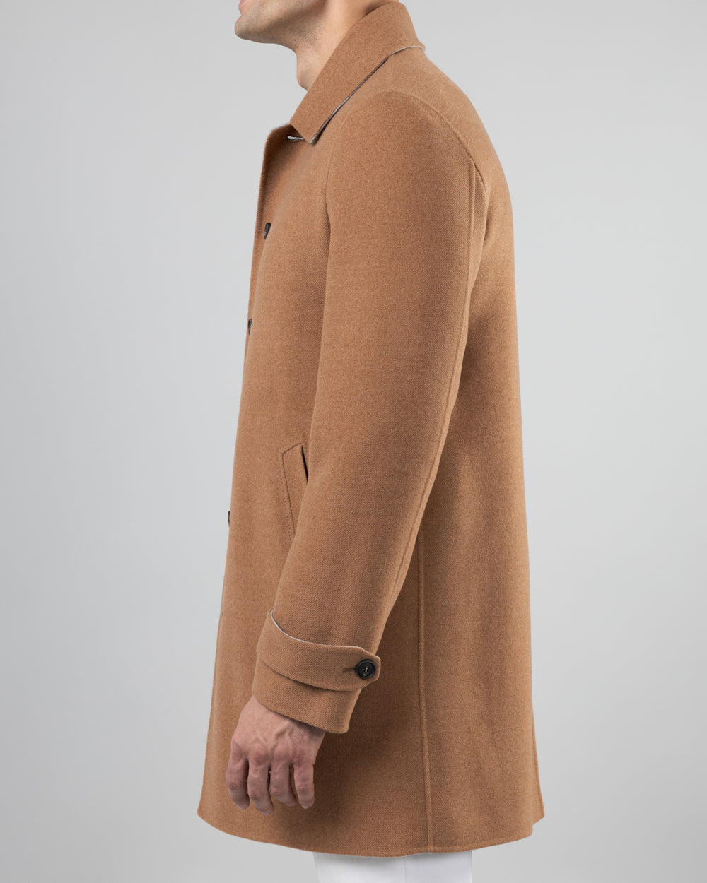 Cortina Wool Coat, Beige/Grey