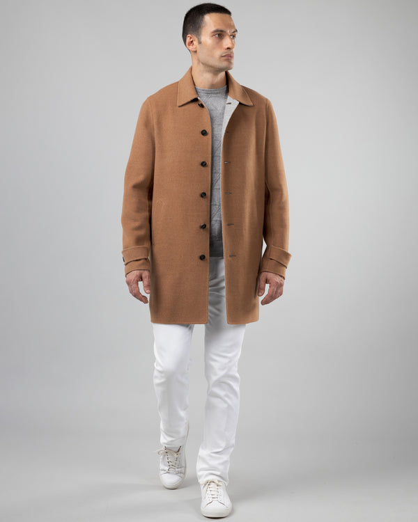 Cortina Wool Coat, Beige/Grey