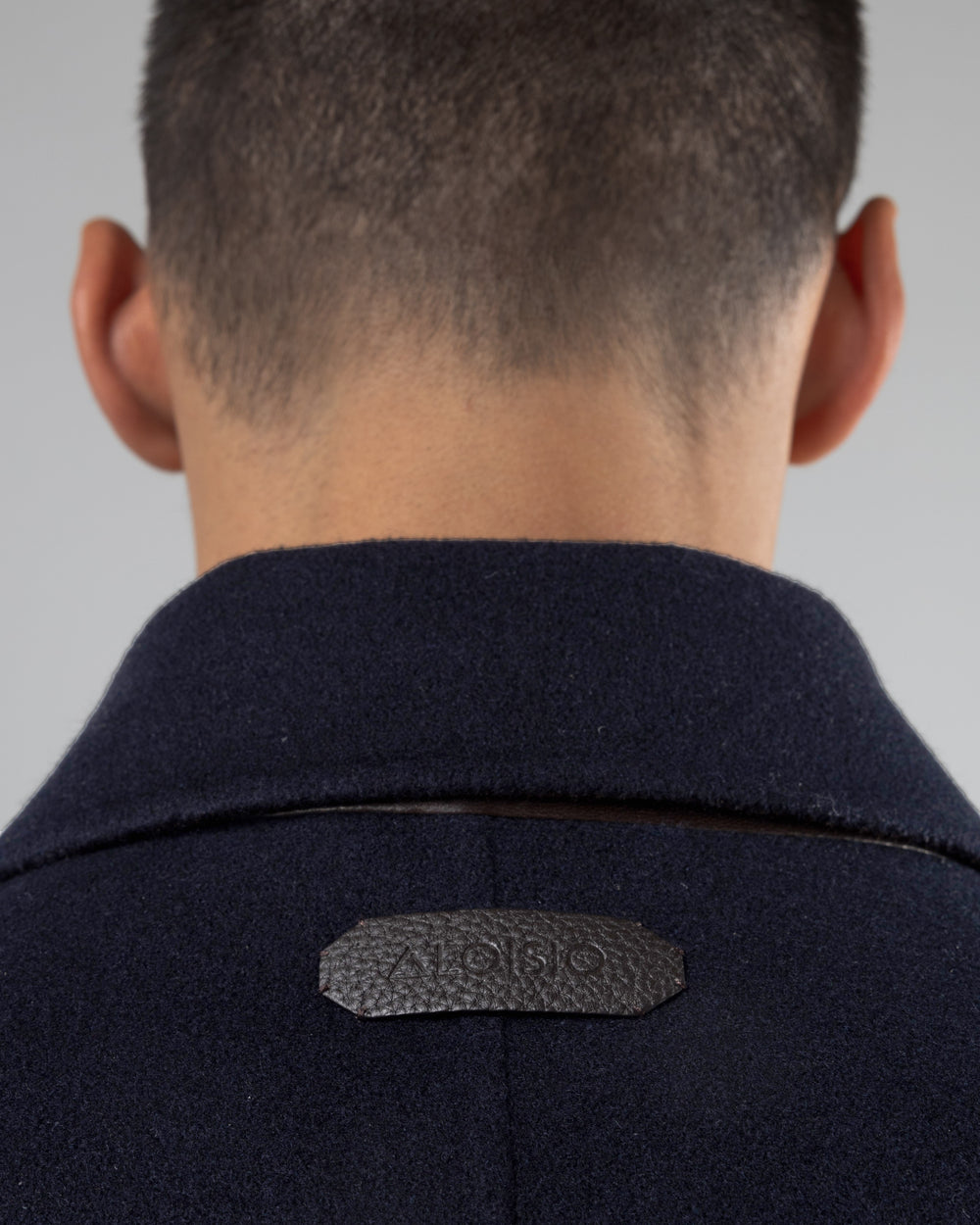 Cortina Cashmere Coat, Dark Blue/Dark Brown