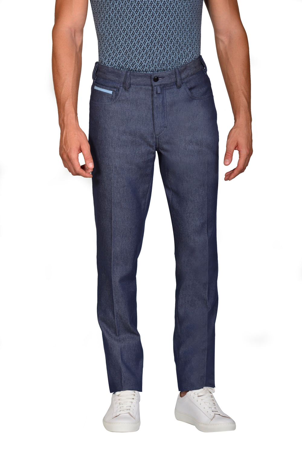 River five-pocket Cotton Trousers