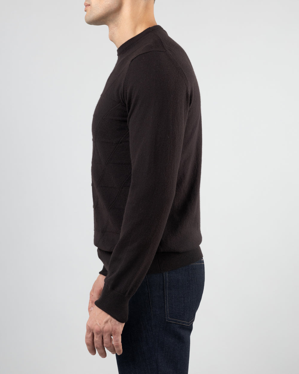 Sleet Sweater in Cashmere, Brown