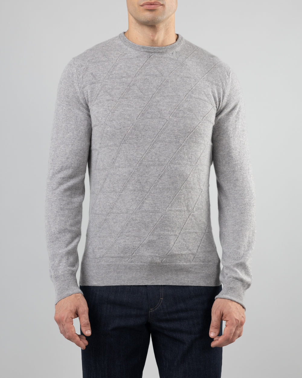 Sleet Sweater in Cashmere, Pearl Grey