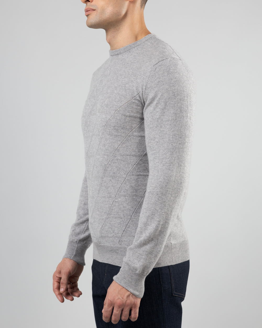 Sleet Sweater in Cashmere, Pearl Grey