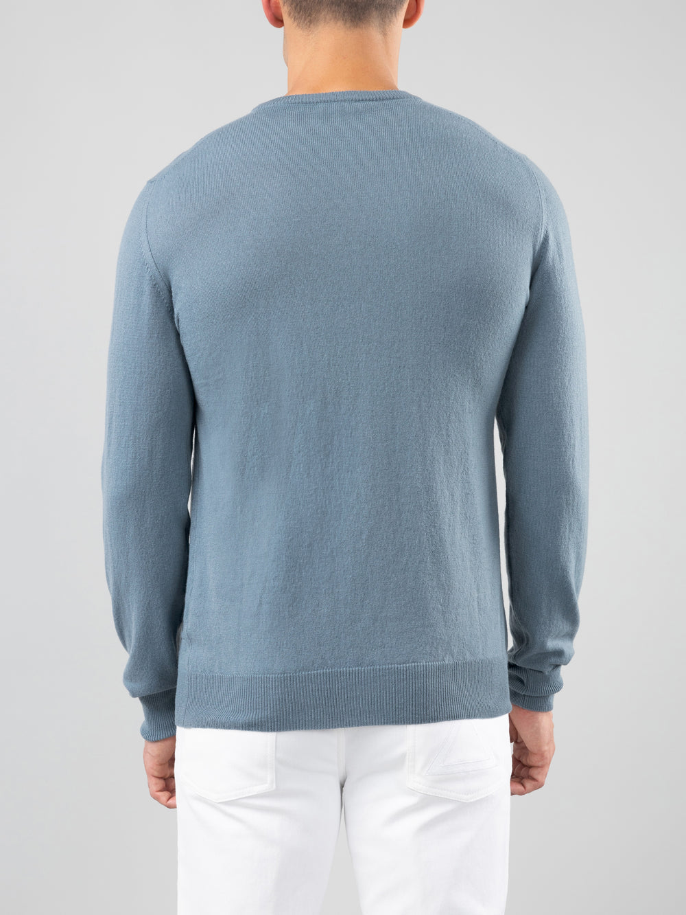 Sleet Sweater in Cashmere, Dusty Blue
