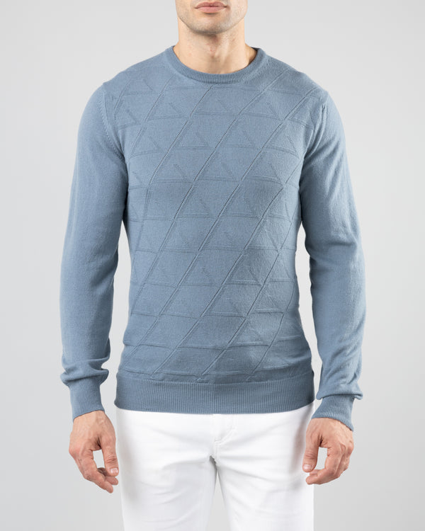 Sleet Sweater in Cashmere, Dusty Blue