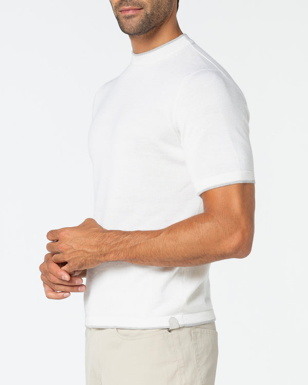 Gratium Cashmere and Silk T-Shirt, Off-White