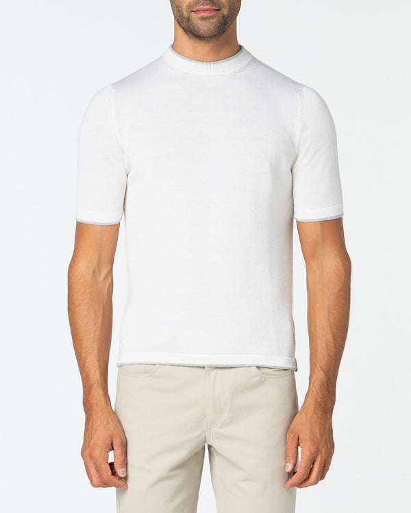 Gratium Cashmere and Silk T-Shirt, Off-White