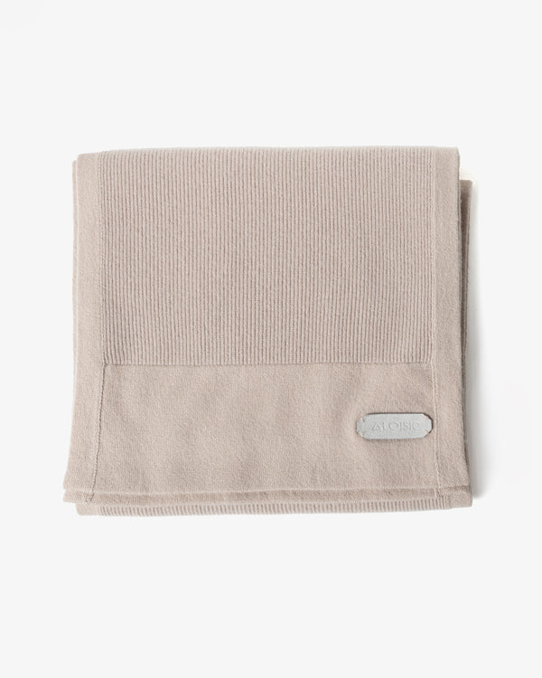 Spes Ribbed Cashmere Scarf, Sand