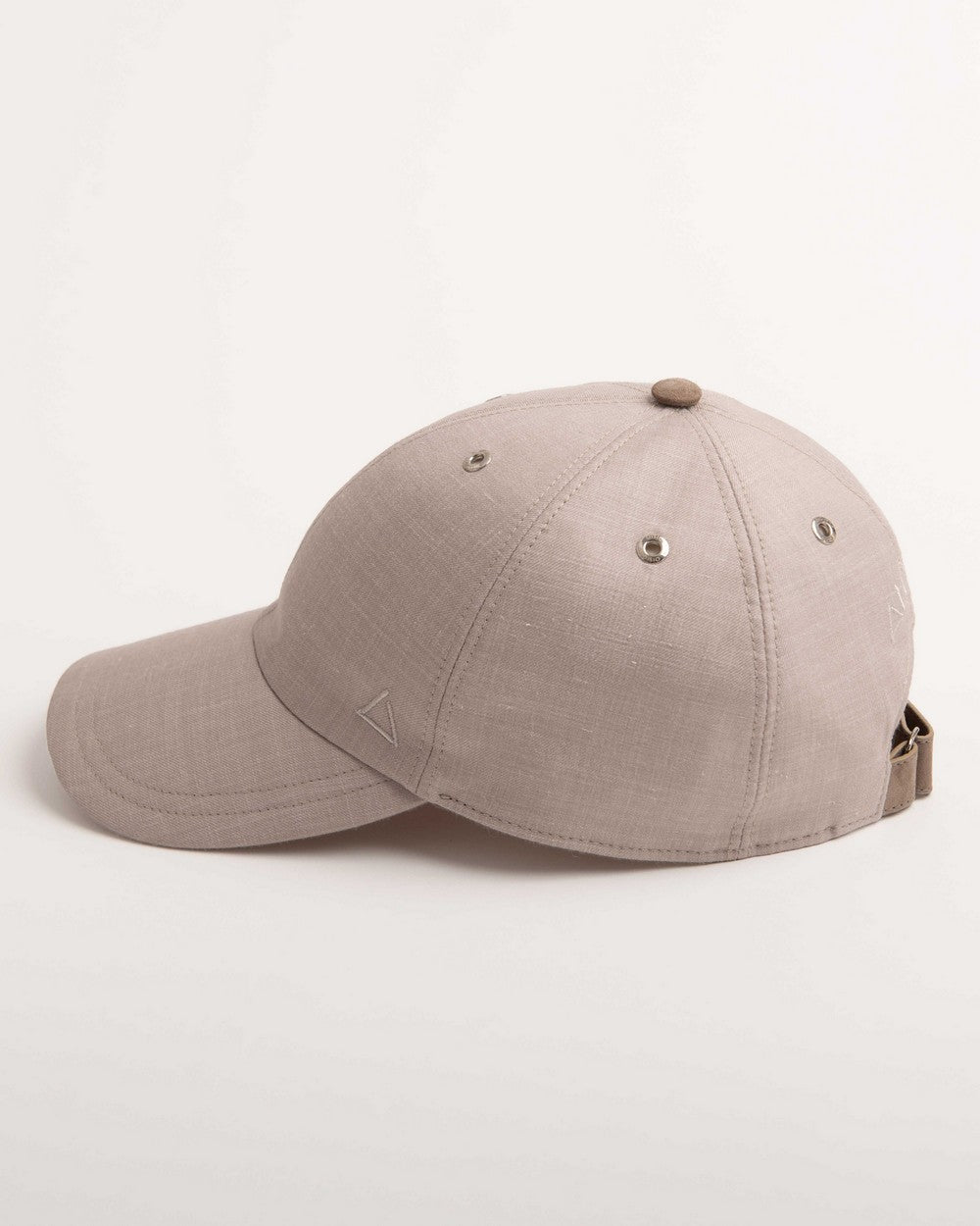 Cappellino da baseball Zeno in  seta/cashmere/lino, Sabbia