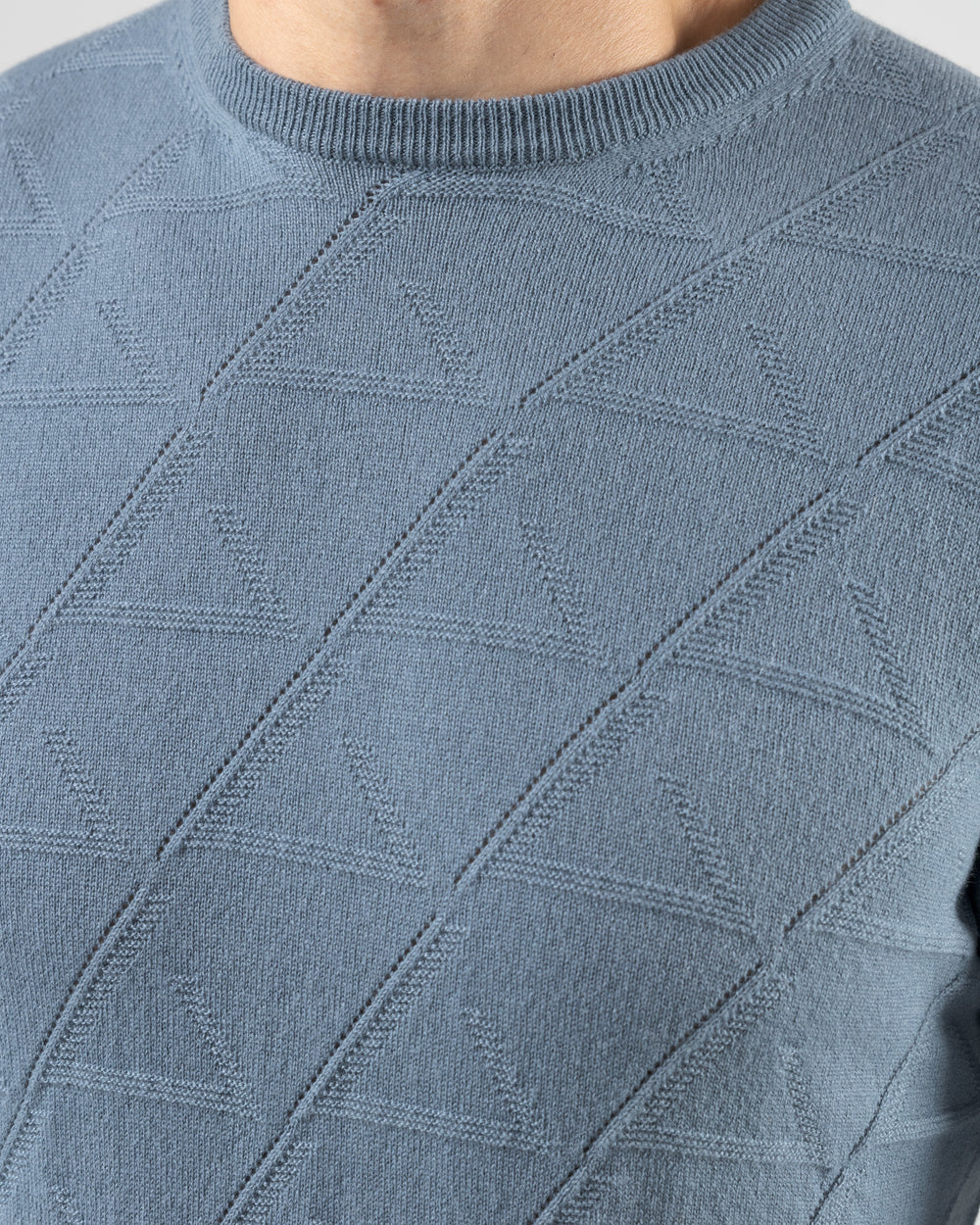 Sleet Sweater in Cashmere, Dusty Blue
